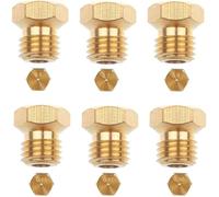 6 Pices Gicleur Butane Universels, Brleurs Gaz Naturel pour Plaque de Cuisson GPL (0,5, 0,7, 0,87, 0,65, 0,9, 0,96)