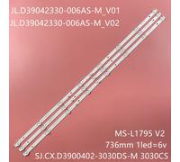 6 Piece 2TV Bande de rétroéclairage LED pour 40 ""TV LED HL-00390A30-0402S-07 Km TH TECH NT-40FLX JL.D39042330-006AS-M_V01 CX39D08-ZC22AG-02A ""Nipseyteko