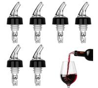 6 Pièce Bec Verseur Alcool Auto-Pour, 3 cl Dosage par Bec avec Bille, Verseurs de Liqueur Automatique de Bouteilles, Auto-Pour Doseur à Alcool, Becs à Liqueur per Bar liquore,Vino,Olio,Cocktail,Succo