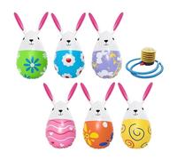 6-Piece Blow-Up Easter Eggs - Fun Inflatable PVC Ornaments for Indoor Or Outdoor Use, Ideal for Party Decorations, Lawn Displays, Garden Fun, Courtyard Events, and Holiday Home Decor