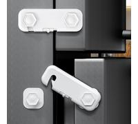 6 Piece Child Safety Closet,Baby Safety Door Block,Drawer Block,Cupboards,Latches And Fridge,Baby Home Protection,Suitable For Kitchen Furniture,Durable Home Security