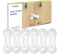 6 Piece Child Safety Cupboard Baby Door Lock Baby Safety Cupboard Baby Protection For Door Cupboard Window Fridge Drawer Strong Adhesive No Drilling Durable For Kitchen Furniture