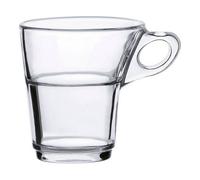6 Piece Coffee Cup Set Duralex Caprice Transparent Crystal 90 ml 900 ml 6 Pieces (6 Units)