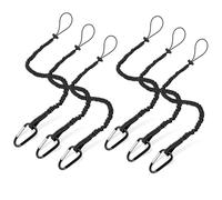 6 Pièce Cordon de Sécurité pour Travaux en Hauteur, Longe à Outils, Laisse à Outil de Sécurité Rétractable, Outil de Protection Contre Les Chutes, Limite de Poids Maximum10-15KG Longe de Sécurité