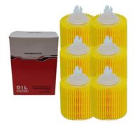 6 Pièce Filtre À Huile Moteur 04152-37010/03002/40060/ YZZA6/YZZA7/B1010 Est Compatible Avec TOYOTA.