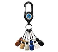 6 Piece Fishing Hook Cover Set - Portable Assorted Color Squid Guards, Protective Accessories | for Boat Kayak Pier Lake River Safety Anglers Beginners Use, Hook Protector Kit, Fishing Guard Caps