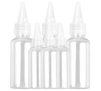 6 Pièce Flacons Souples en Plastique, Bouteille a Sauce, Plastique Bouteille Pressable, Bouche Pointue Bouteilles de Lotion Vides en Bouteilles Rechargeables pour Assaisonnement, Ketchup (30ml 60ml)
