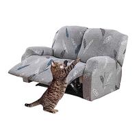 6 Pièce Housse De Fauteuil Inclinable, Doux Antidérapante avec Poche Latérale Housse Fauteuil Relax Electrique 2 Places, Spandex Housse De Canapé Fauteuil Protege de Meubles Lavable (Color : #38)