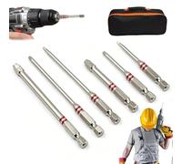 6-Piece Screwdriver Bit Set, Magnetic Hex Shank Pagoda Hex Key Bits, Universal 1.5-6mm Multi-Size Nut Driver Set for Drill & Wrench, Strong Magnetic Stepped Hexs Bits for Repair, Woodworking (1set)