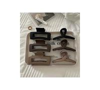 6 Piece Women Hair Tie Set Black and Brown Tones Soft Daily Use