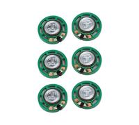 6 Pièces 1/4 W 0,25 W 8 Ohm 27MM Haut-Parleur Aimant Extérieur Rond Haut-Parleur, Amplificateur de Son, Accessoires pour Haut-Parleurs