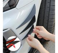 6 Pièces/1 Ensemble Diffuseur De Décoration De Lèvre De Pare-chocs Avant Universel, Ailettes De Séparation De Spoiler Corporel, Valence De Canards Pour Les Décorations De Voiture A,BCaoutchouc
