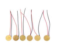 6 pièces 12/15mm pick-up piézo-disques éléments avec fils boîte à cigares guitare pick-up réparation Luthier outil