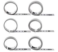 6 Pieces 1m 2m Self Adhesive Tape Measure,Self Adhesive Metric Ruler,Self Adhesive Tape Measure,For Workbenches And Machines,6 Different Specifications,Silver