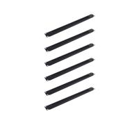 6 PièCes 1U 19 Pouces Rack Mount Plaque D'Obturation Montage en Rack Blanc Brosse RéSeau Panneau Serveur Armoire Gestion des Câbles
