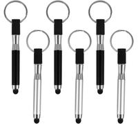 6 Pieces 2 in 1 Touch Stylus Mini Ballpoint Pen Stylus Tablet Stylus Universal Capacitive Stylus Universal Capacitive Stylus 3 in 1 Stylus for Mobile Phones Tablets