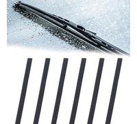 6 pièces 28 pouces 700 mm caoutchouc de rechange universel pour essuie-glaces, recharges pour balais d'essuie-glace en caoutchouc démontable, compatibles avec tous les essuie-glaces, coupables