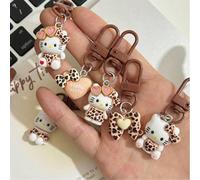 6 pièces/3 pièces/1 pièce Sanrio Hello chat personnalisé mignon porte-clés, décoration de sac à dos de bande dessinée, convient pour porte-clés, bagage, voiture, festival, anniversaire, choix de cadea