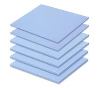 6 Pieces 50 x 50 mm Silicone Thermal Pads with Thermal Conductivity 6.0 W/mk,Each Thickness 0.5/1/1.5 mm Thick Silicone Thermal Conductors,for SSD CPU GPU LED IC