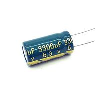 6 pièces 6.3 V 3300 UF 10 * 20 condensateur électrolytique en aluminium haute fréquence à faible ESR/impédance Appareils électroniques