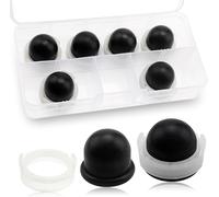6 Pieces 694394 Carburetor Primer Pump Bulb Compatible With Briggs & Stratton 494408 5084 (Black)