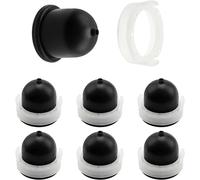 6 Pieces 694395 Carburetor Primer Pump Bulb Compatible With Briggs & Stratton 496115 4180 5085 (Black)