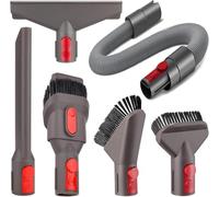 6 Pièces Accessoires D'aspirateur pour Dyson, Pièces Détachées pour Dyson, Comprenant 3 Brosses et 2 Embouts pour Une Variété de Tâches de Nettoyage, pour Dyson V7, V8, V10, V11 et V15