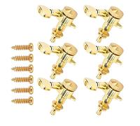 6 pièces accordeurs de guitare chevilles de réglage de cordes accordeurs têtes de Machine chevilles de réglage de cordes de verrouillage clés têtes de Machine ensemble pour (Ensemble de six boutons