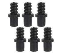 6 Pièces Adaptateur Autobloquant, Connecteur Noir | Plastique à Vis, Mécanisme Anti-desserrage, pour Têtes et Manches, Entretien Résidentiel et Sanitaire