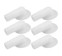 6 Pièces Adaptateur de Vidange pour Climatiseur Split, Coude 18mm | Raccord à Anneau, Compatibilité Large, Pose Rapide, Anti-retour, pour Sortie de Condensats et Drainage