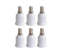 6 Pièces adaptateur e14 vers e27, Convertisseur E14 vers E27 pour Ampoules LED, Halogènes et Incandescente, pour ampoules LED et à incandescence et ampoules fluocompactes
