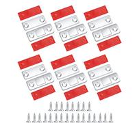 6 Pièces Aimant de Porte, Loquet Magnétique pour Portes, Aimant Adhésif Ultra Fin pour Tiroirs, Loquets de Ferme-porte, Aimant Armoire pour Portes de Cuisine Aimants de Meubles Plaques