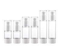 6 Pièces Airless Flacon Pompe Vide, Flacons à Pompe Sans Air Vides, Vide Airless Pompe Bouteilles, Flacon à Pompe Vide Airless, Flacons de Lotion Sous Vide pour Lotion Fondation, 15/30/50 ml