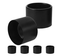 6 Pièces Anneau de Douille de Lampe Noir en Fer, Filetage 1-1/2 | Douille Céramique E26 E27 à Base Moyenne, Installation Simple, Finition Soignée pour Chandeliers et Pièces