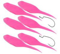 6 Pièces Appât Factice en Silicone, Leurres de Pêche Artificiels | Forme Réaliste, Visibilité Vive, pour Truite Géante et Perche, Rivières, Bord de Rive, Pêcheurs Débutants