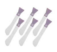 6 Pièces Applicateur de Masque en Silicone Double Embout | Répartition Uniforme, Retrait Facile, Design Robuste, Usage Skincare, pour Femmes, Silicone et Plastique