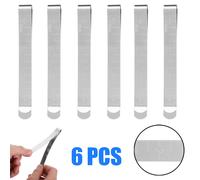 6 Pièces Argent Pinces À Coudre Acier Inoxydable Ourlet Clips Mesure Règle Règle Clips À Coudre Pour Accessoires De Machine À Coudre