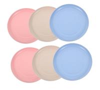 6 Pièces Assiettes pour Conçu pour Courtes Empilables Faciles