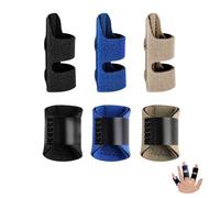 6 Pièces Attelle de Doigt Kit, Attelle Doigt Réglables avec Bande en Aluminium Intégrée, Orthèses De Doigt pour Adultes, Soulager Les Douleurs, Articulaires, Récupération des Blessures Sportives