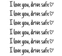 6 pièces Autocollant de Rétroviseur, Autocollants Amusants en vinyle Autocollantminiature Imperméable Facile à Poser et à Retirer Pour Camion Fenêtre Pare-chocs Pare-brise Pour fille et femme(Noir)