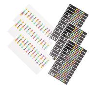 6 Pièces Autocollants de Notes, Guide des Frettes pour Débutants | PVC Transparent, Impression Claire et Profil Fin, pour Apprentissage Rapide sur Manche Électrique Couleur Aléatoire