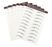 6 Pièces Autocollants de Transfert pour Sourcils Marron | Papier de Transfert à L’eau, Encre de Soja, pour Sourcils Rares