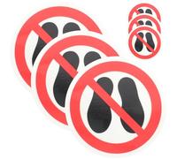 6 Pièces Autocollants Ronds Ne Pas Marcher Ici, Sécurité, Pp Pet