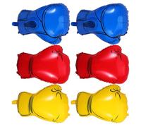 6 Pièces Ballons Moufles de Boxe en Film Aluminium, pour Fête