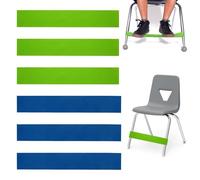 6 Pieces Bande de Chaise Extensible pour Enfants, Elastiques Chaises Tdah pour Enfants Hyperactif - Elastique Musculation Bandes Fitness en Latex pour Yoga 15lbs - 25 lbs