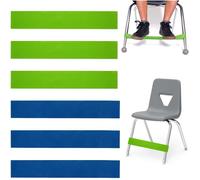 6 Pièces Bande de Chaise Extensible pour Enfants, Élastiques TDAH pour Enfants Hyperactifs - Bandes de Musculation en Latex pour Fit
