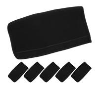 6 Pièces Bandeau Anti-Transpiration Casque Chantier en Coton Noir | Doublure de Rechange, Insert Respirant pour Longues Heures, Ventilation Renforcée, Travail Intensif