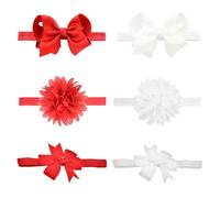 6 Pièces Bandeaux Pour Bébé, Bandeaux À Nœuds, Bandeaux Extensibles Pour Filles, Bandeaux Décoratifs Pour Filles, Bandeaux À Fleurs Pour Filles