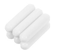 6 Pièces Barre D’agitation Magnétique Modèle C, en Ptfe Blanc | Stabilité D’agitation, Usage Flacons et Échantillons Liquides, Adaptée aux Recherches en Usine