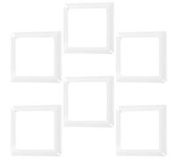 6 Pièces Base de Poteau de Garde-corps Fendue en Pvc Blanc
